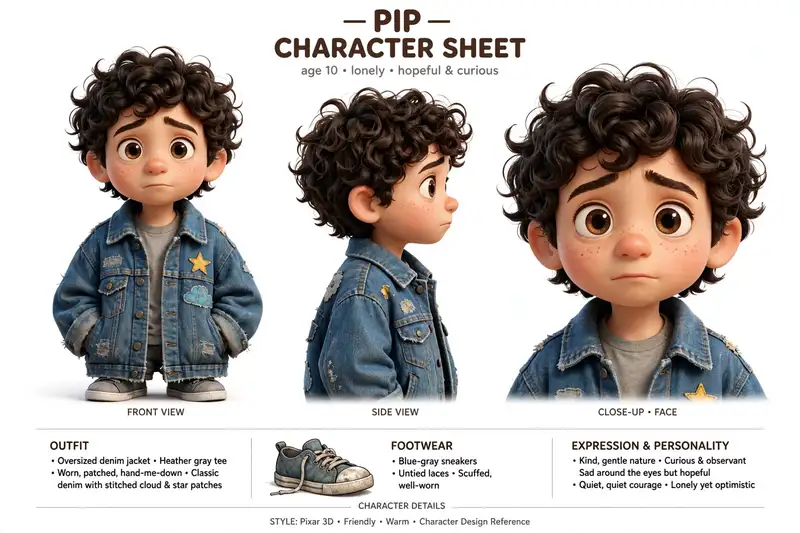 Pip character sheet