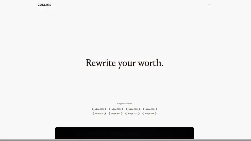 Collins website screenshot