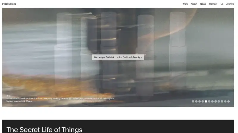 Pentagram website screenshot