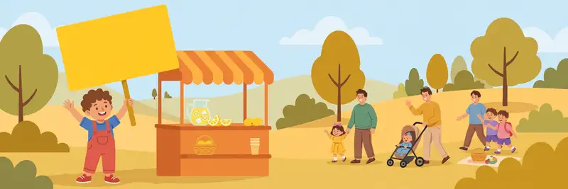 Lemonade Stand storybook art