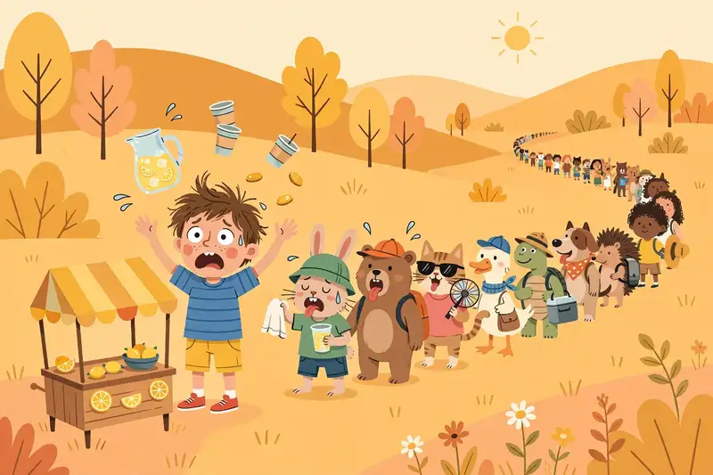 Lemonade Stand storybook art