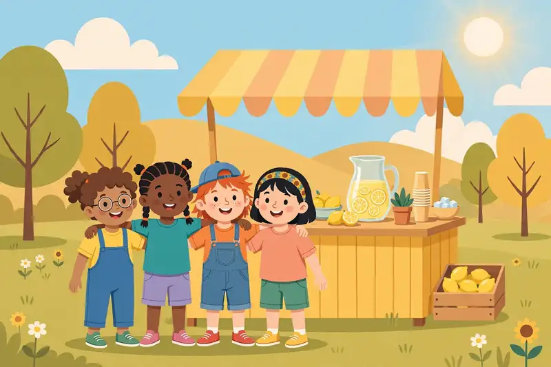 Lemonade Stand storybook art