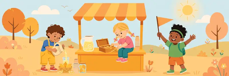 Lemonade Stand storybook art