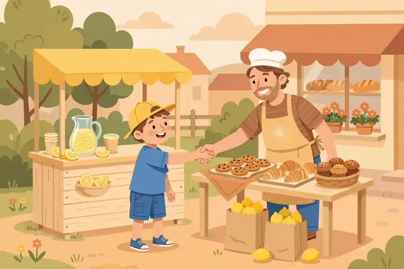 Lemonade Stand storybook art