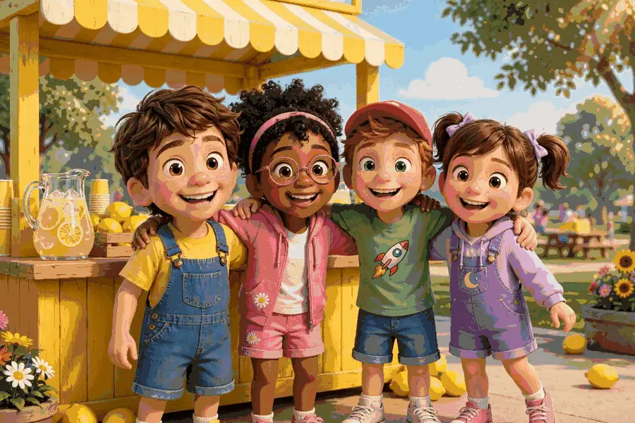Leo, Maya, Ben, and Sofia, the team
