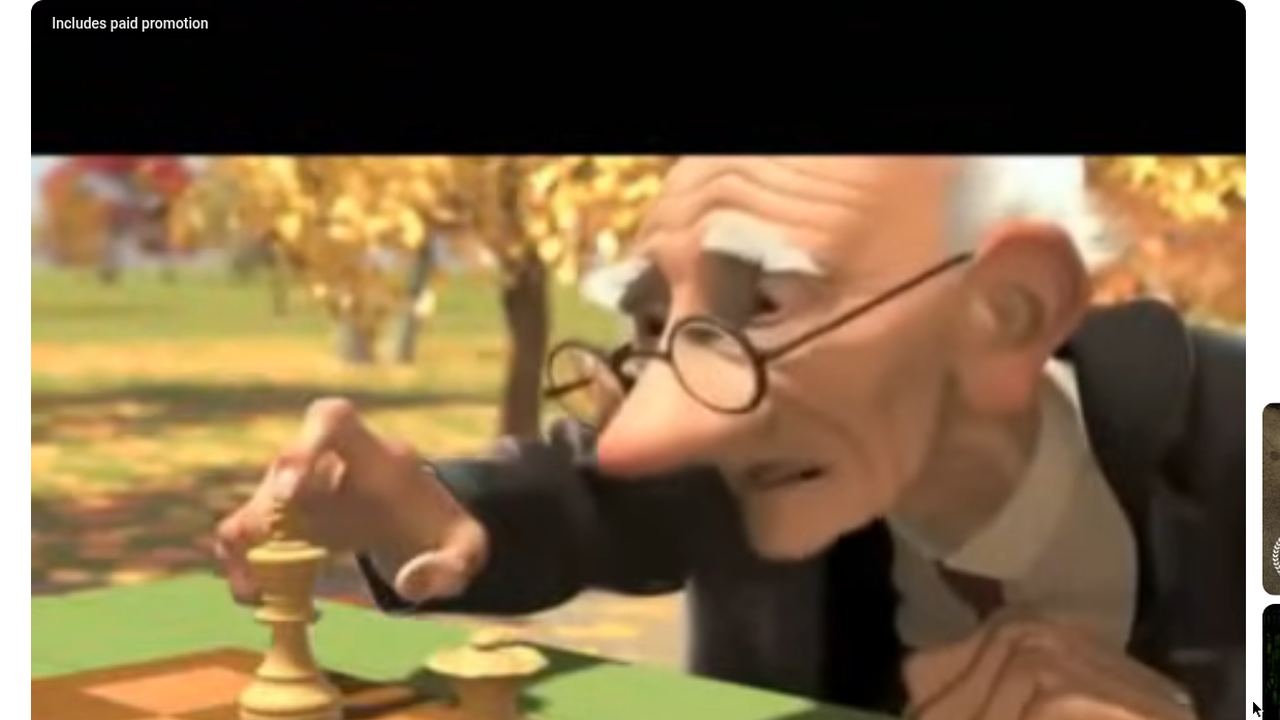 Geri's Game, Pixar 1997